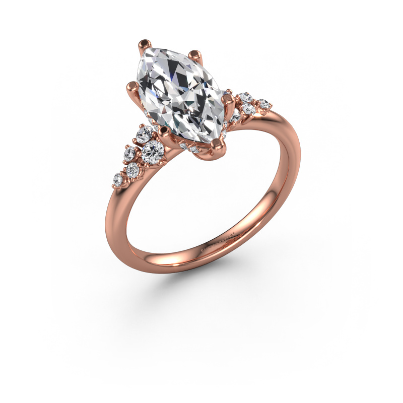 Image of Engagement ring Emma MRQ 585 rose gold Diamond 2.259 crt