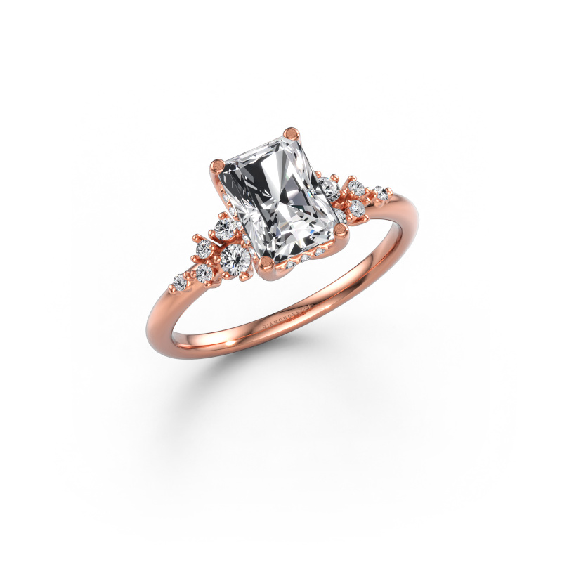 Image of Engagement ring Emma RAD 585 rose gold Diamond 1.697 crt