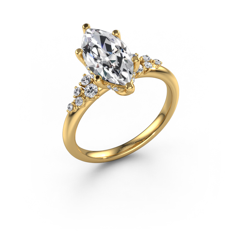 Image of Engagement ring Emma MRQ 585 gold Diamond 2.259 crt