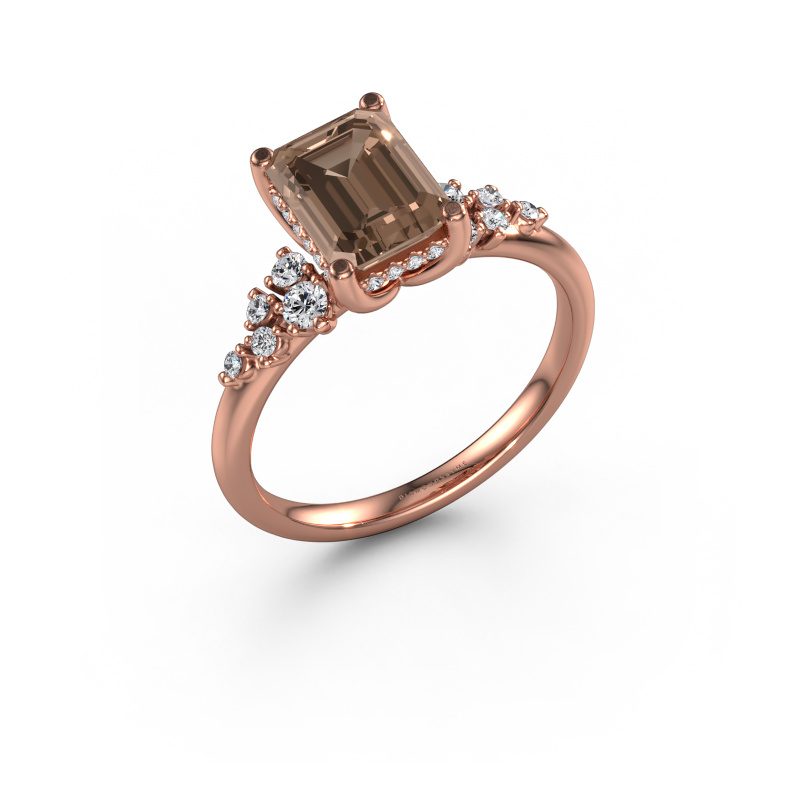Image of Engagement ring Emma EME 585 rose gold Brown diamond 2.033 crt