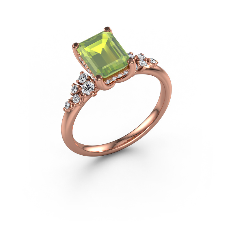 Bild von Verlobungsring Emma EME 585 Roségold Peridot 8x6 mm