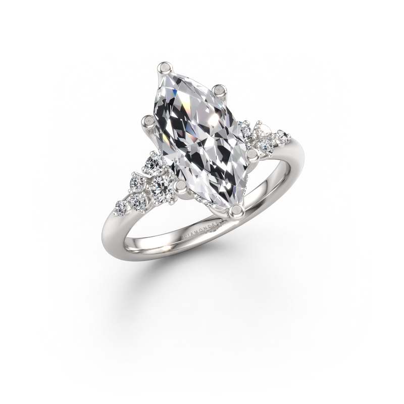 Immagine di Anello di fidanzamento Emma MRQ 585 oro bianco Diamante 2.822 crt