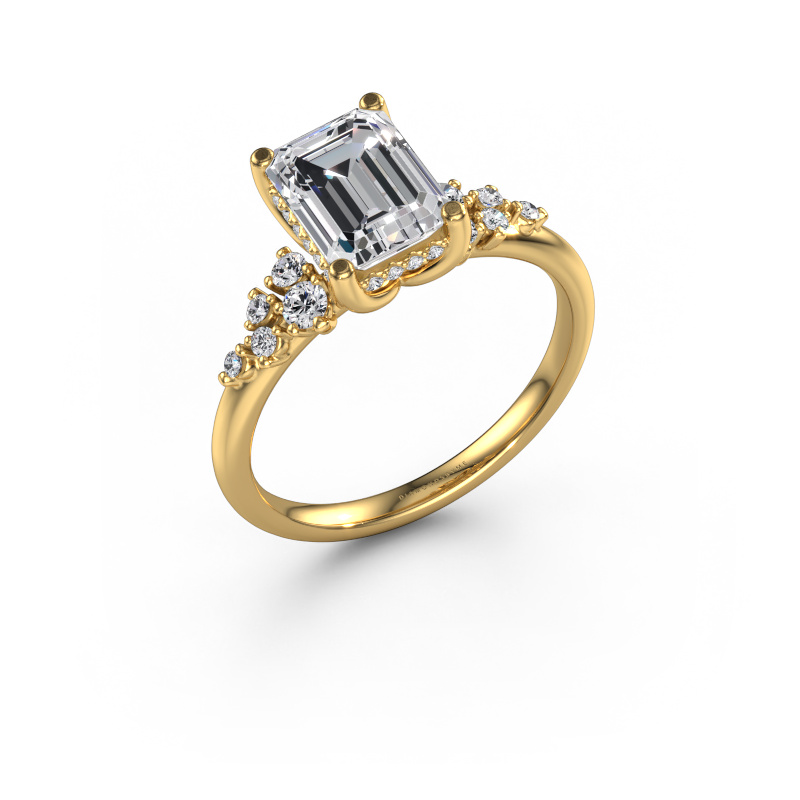 Image of Engagement ring Emma EME 585 gold Lab grown diamond 2.033 crt