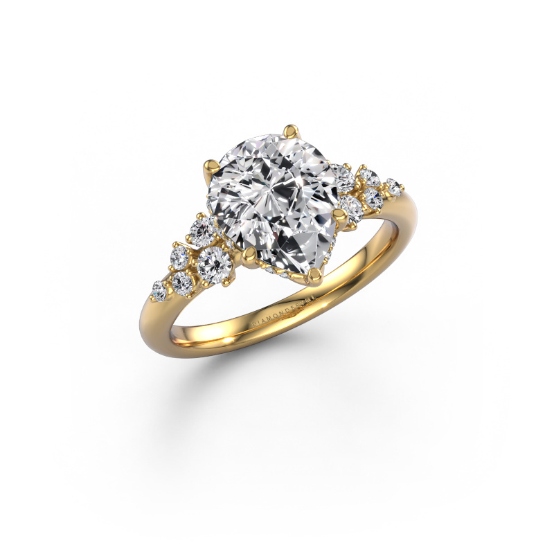 Image of Engagement ring Emma PER 585 gold Lab grown diamond 2.426 crt