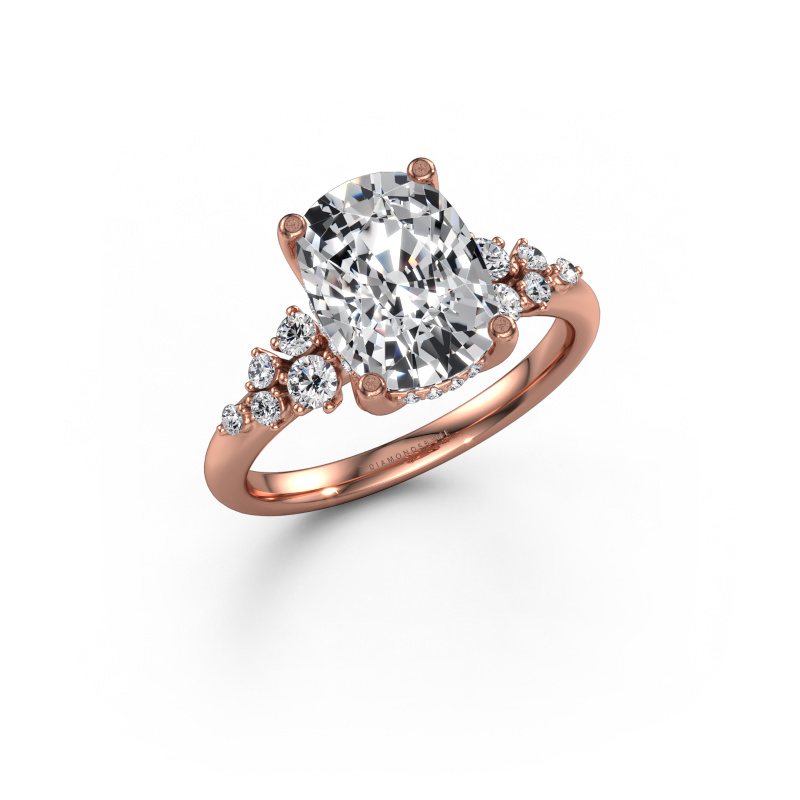 Image de Bague de fiançailles Emma CSH 585 or rose Diamant synthétique 3.338 crt
