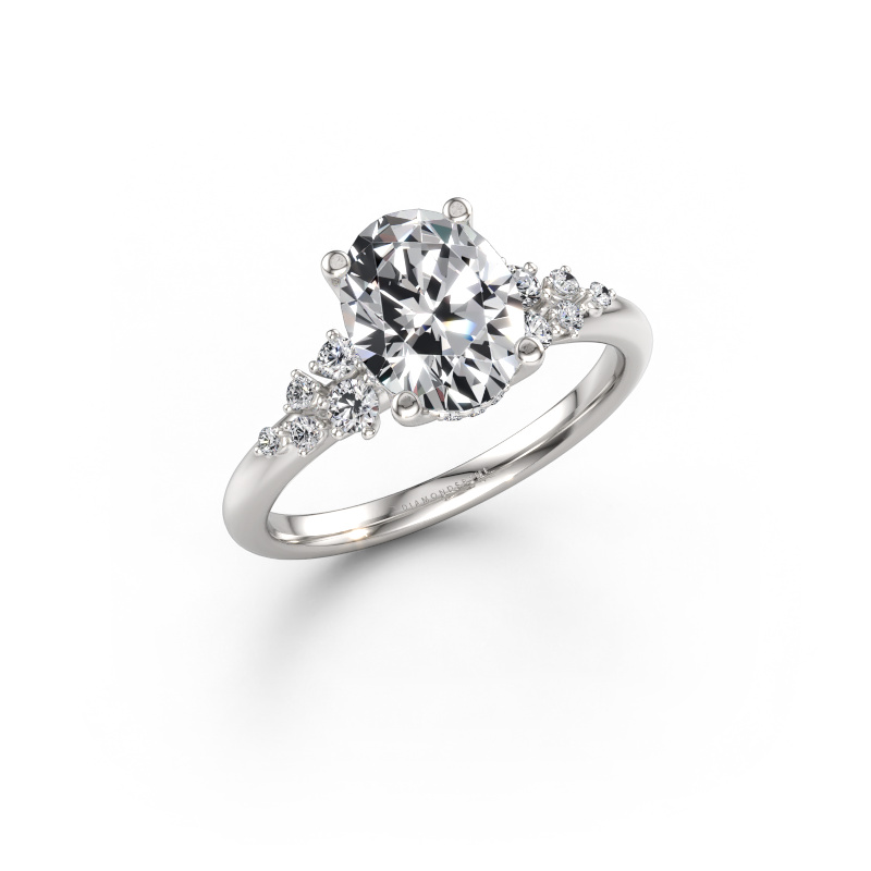 Immagine di Anello di fidanzamento Emma OVL 950 platino Diamante 2.033 crt