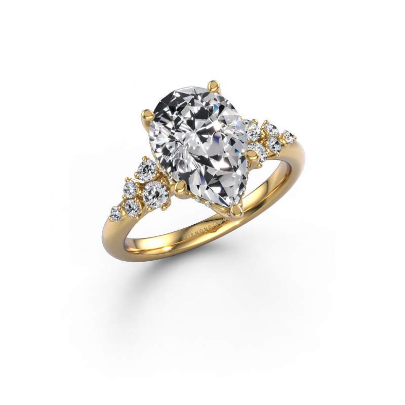 Image of Engagement ring Emma PER 585 gold Lab grown diamond 3.338 crt