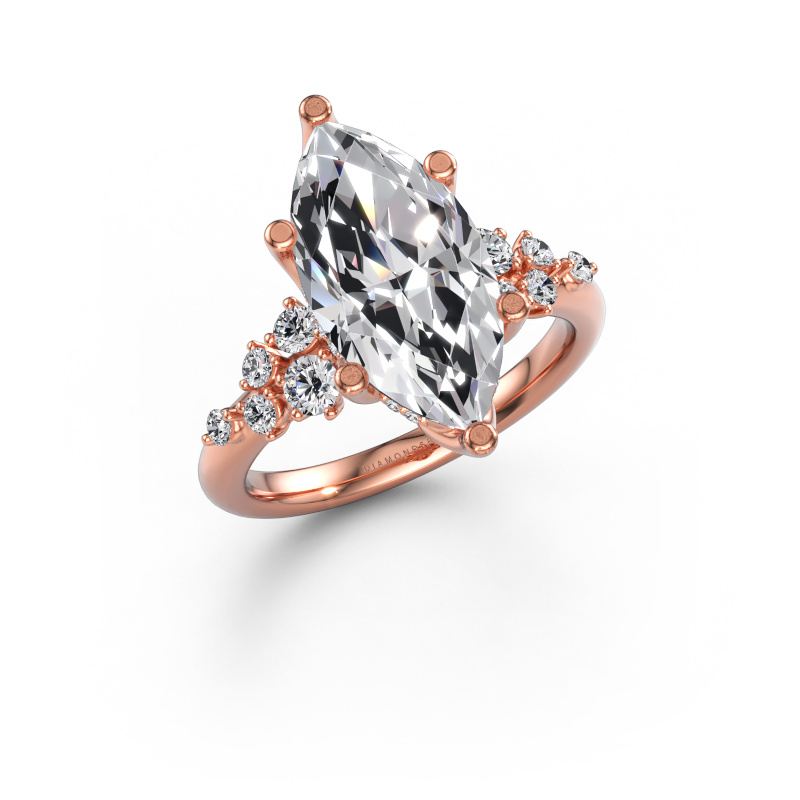 Immagine di Anello di fidanzamento Emma MRQ 585 oro rosa Diamante lab grown 4.314 crt