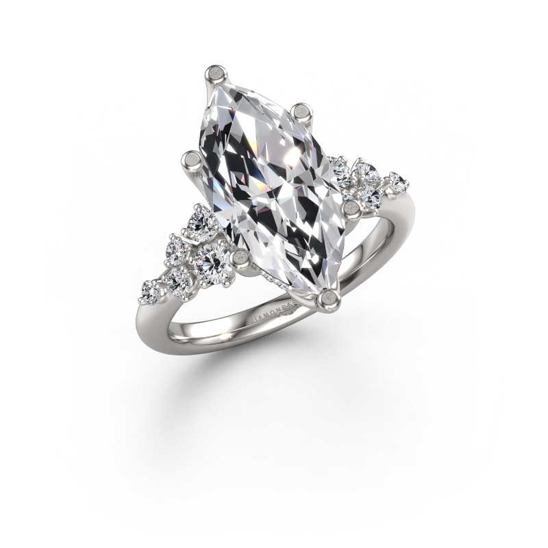 Image of Engagement ring Emma MRQ 585 white gold Lab grown diamond 4.314 crt
