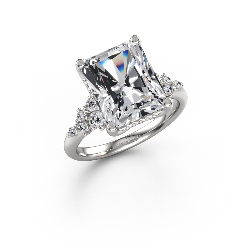 Bild von Verlobungsring Emma RAD 950 Platin Lab-grown Diamant 3.862 crt