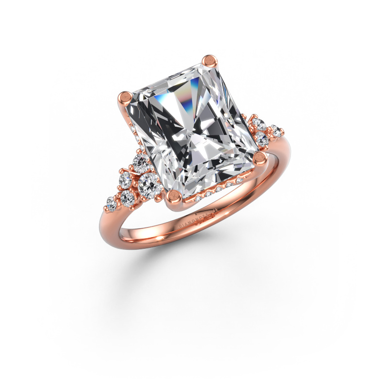 Image of Engagement ring Emma RAD 585 rose gold Lab-grown diamond 5.412 crt