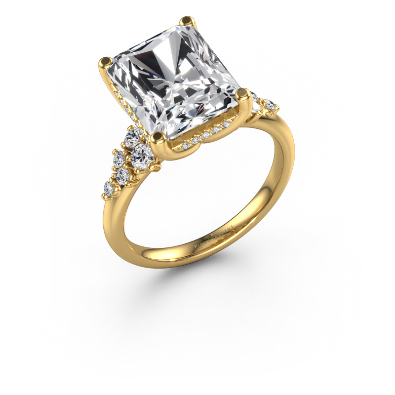 Image of Engagement ring Emma RAD 585 gold Lab grown diamond 5.412 crt