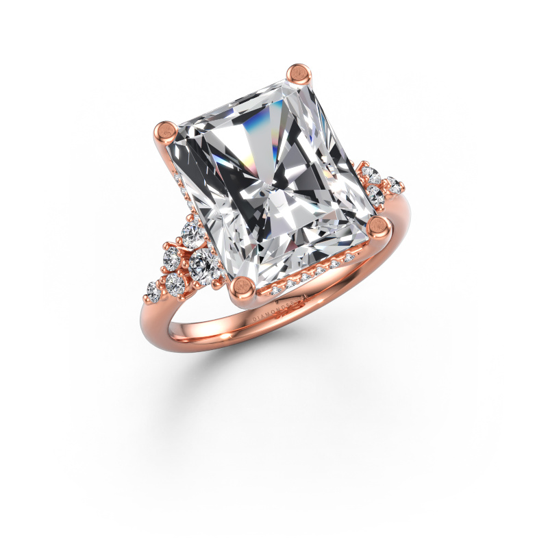 Image of Engagement ring Emma RAD 585 rose gold Lab-grown diamond 7.168 crt