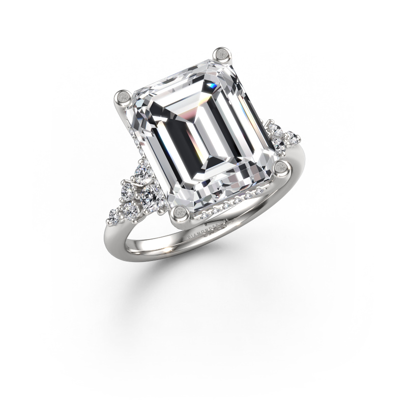 Image de Bague de fiançailles Emma EME 950 platine Diamant synthétique 6.438 crt