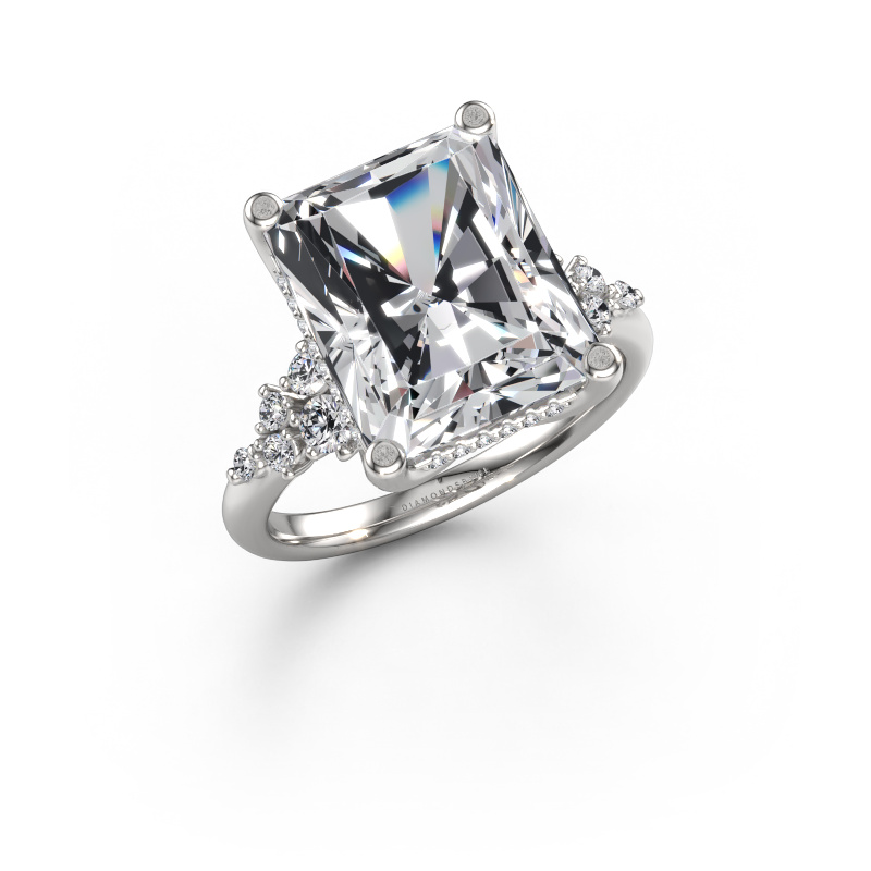 Bild von Verlobungsring Emma RAD 585 Weißgold Lab-grown Diamant 7.168 crt