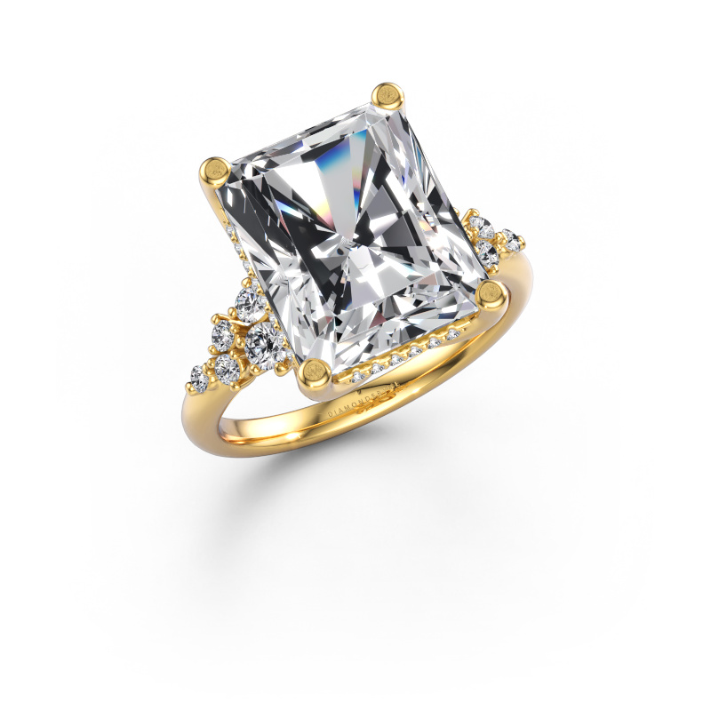 Image of Engagement ring Emma RAD 585 gold Lab-grown diamond 7.168 crt