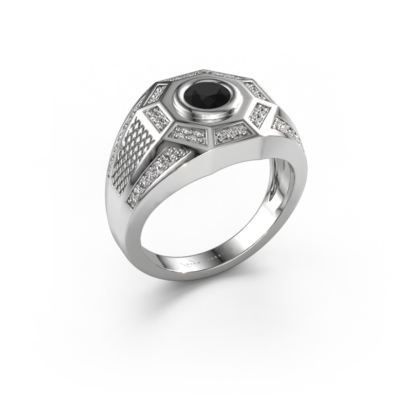 Bild von Herrenring Enzo 950 Platin Schwarz Diamant 0.945 crt