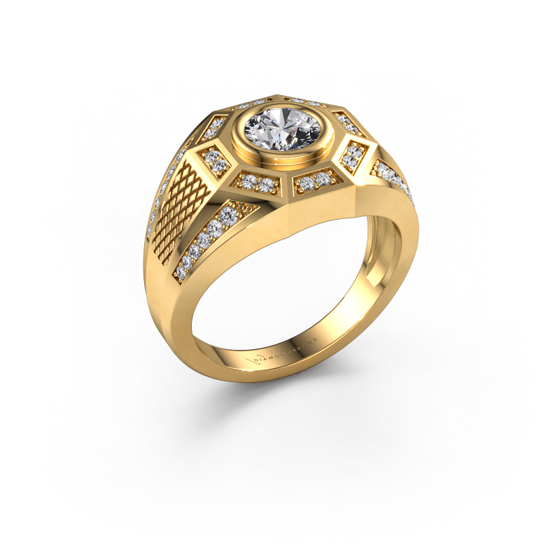 Image of Men's ring Enzo 585 gold Diamond 1.145 crt