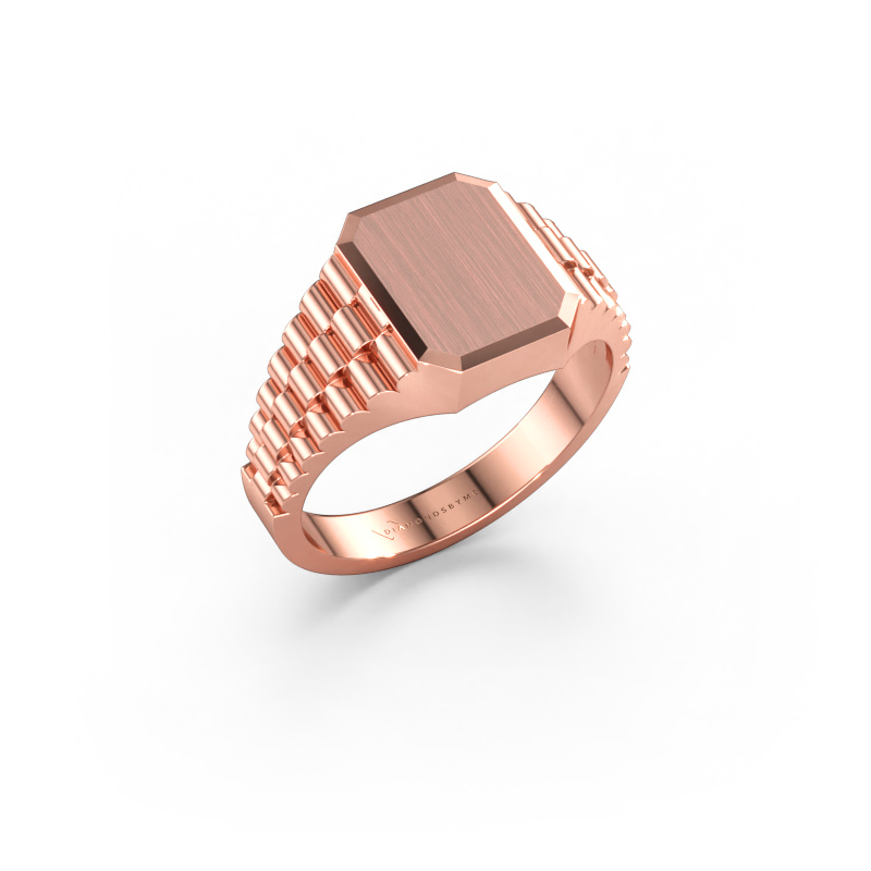 Image of Signet ring Erik 1 585 rose gold