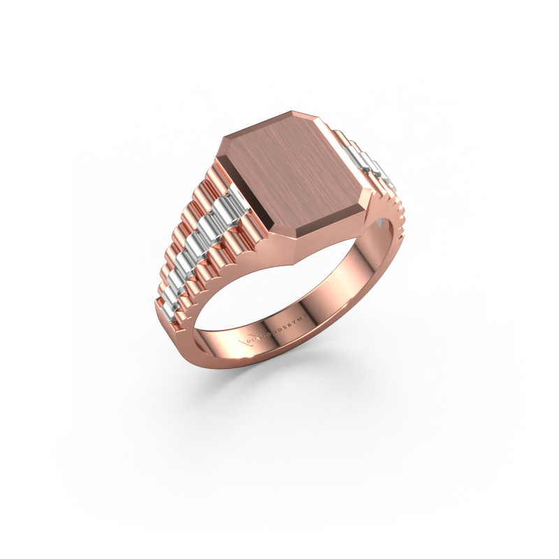 Image of Signet ring Erik 1 585 rose gold