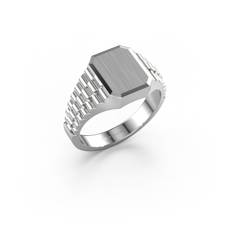 Image of Signet ring Erik 1 585 white gold