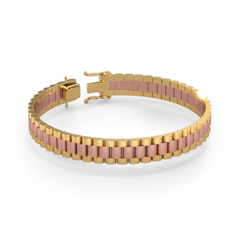 Image of Bracelet Erik 10 mm Solid - 585 rose gold