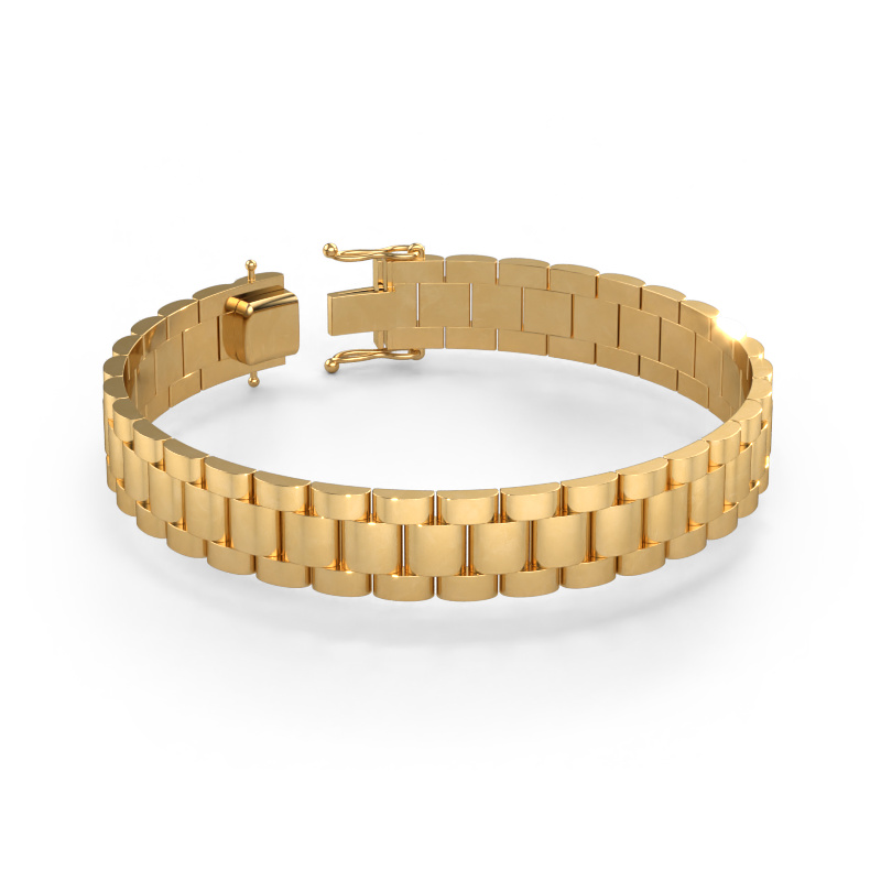 Image of Bracelet Erik 12 mm Solid - 585 gold