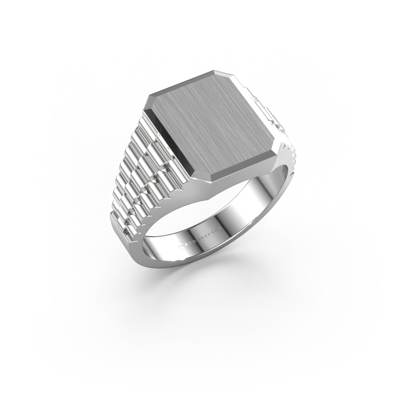 Image of Signet ring Erik 2 585 white gold