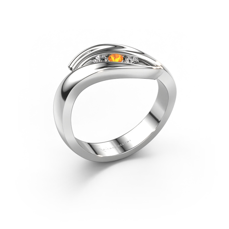 Bild von Ring Erin 585 Weißgold Citrin 2.4 mm