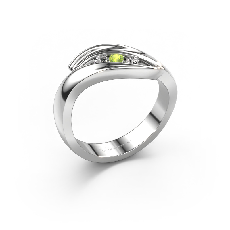 Bild von Ring Erin 585 Weißgold Peridot 2.4 mm