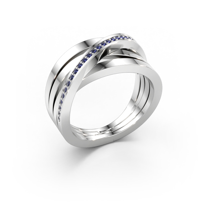 Immagine di Anello Esmee 585 oro bianco Zaffiro 1 mm