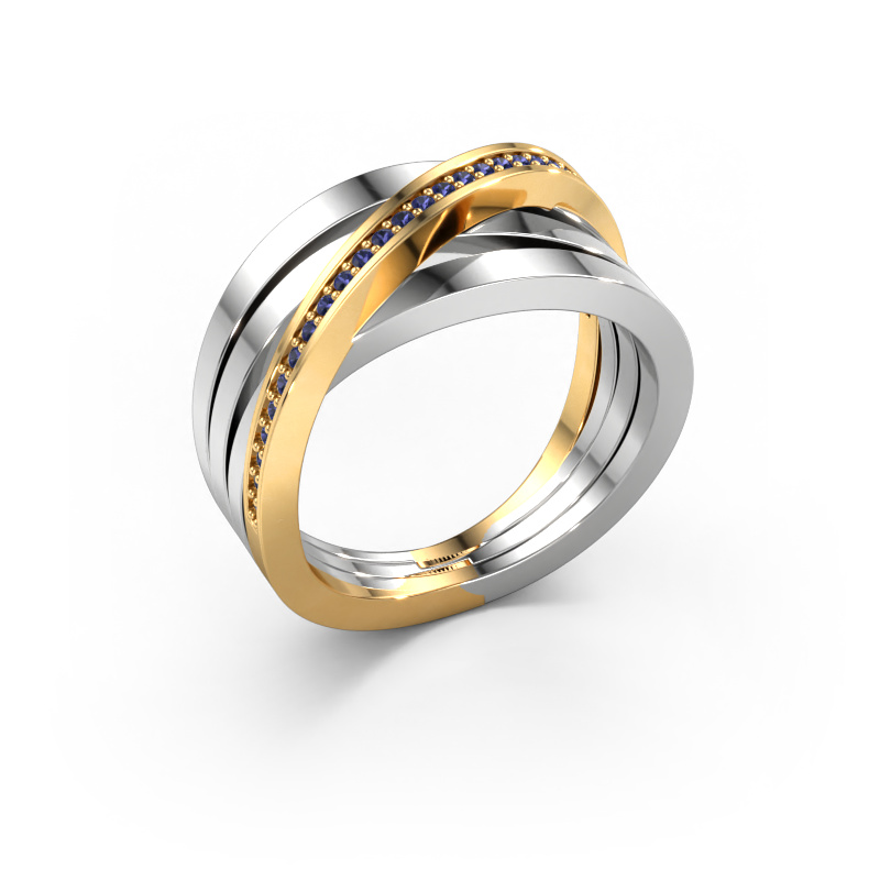 Image de Bague Esmee 585 or blanc Saphir 1 mm