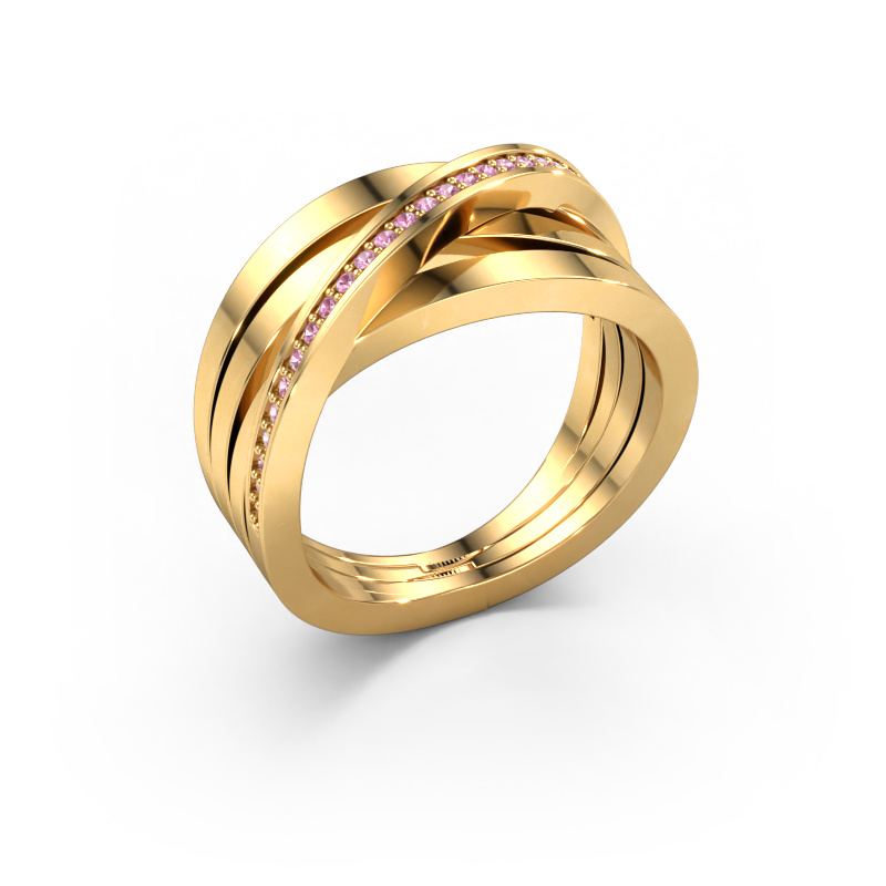 Bild von Ring Esmee 585 Gold Pink Saphir 1 mm