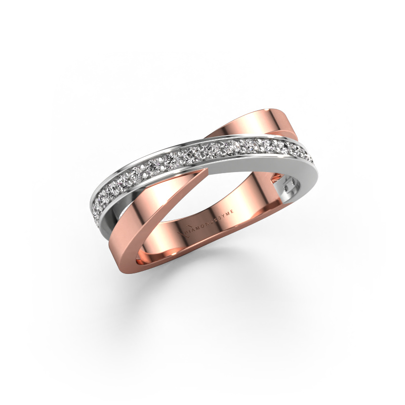 Image of Ring Essie 585 rose gold Zirconia 1.5 mm