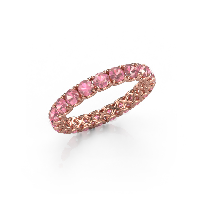 Image of Stackable ring Estee 2.9 585 rose gold Tourmaline pink 2.9 mm