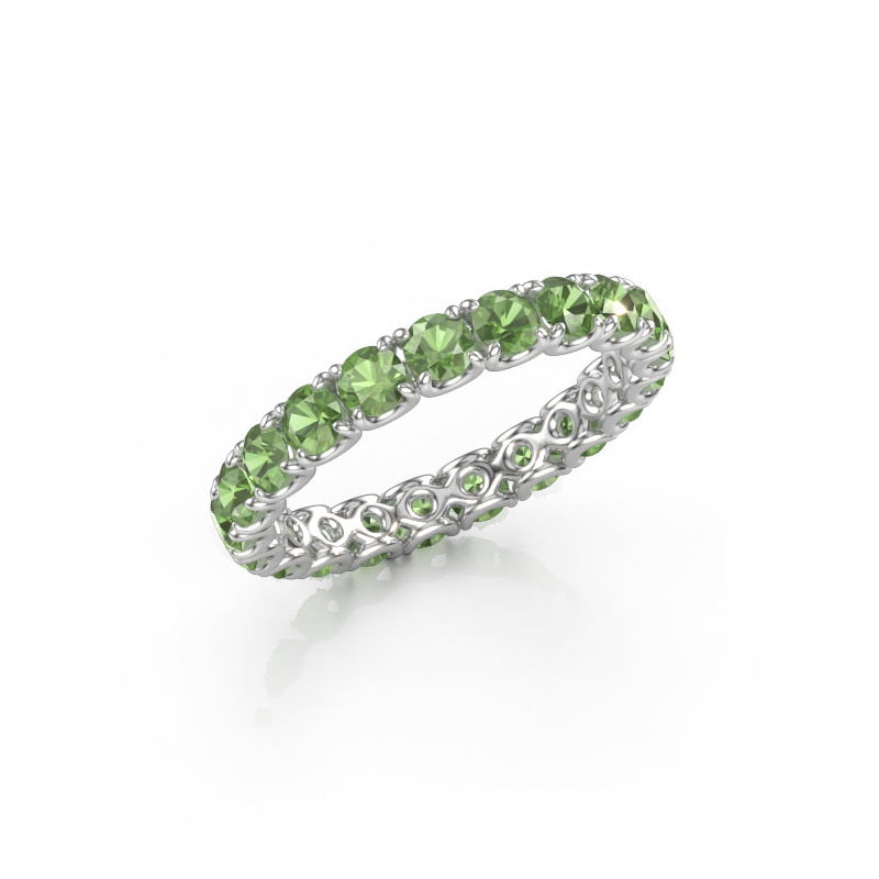 Immagine di Anello componibile Estee 2.9 585 oro bianco Tormalina verde 2.9 mm