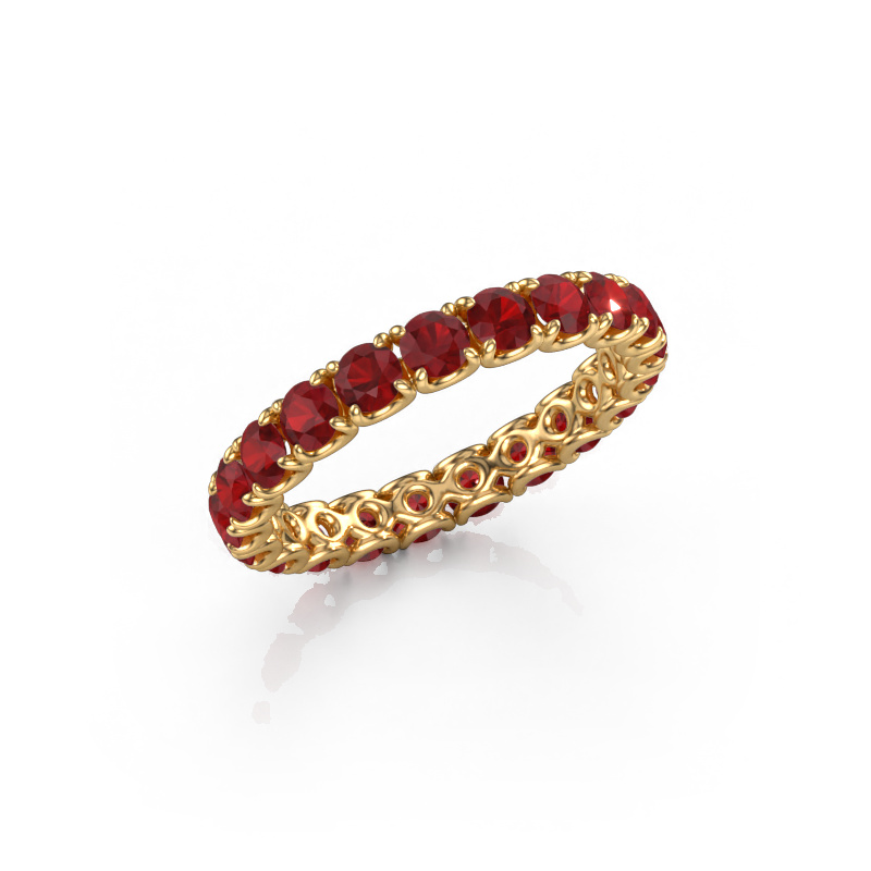 Image of Stackable ring Estee 2.9 585 gold Ruby 2.9 mm