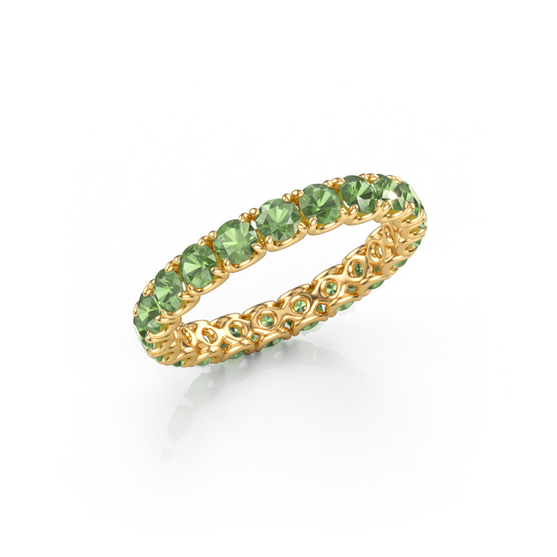 Bild von Vorsteckring Estee 2.9 585 Gold Turmalin grün 2.9 mm