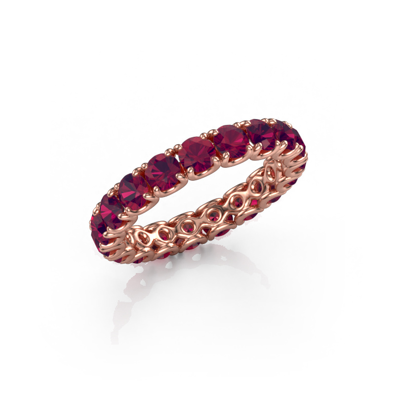 Image of Stackable ring Estee 3.4 585 rose gold Rhodolite 3.4 mm