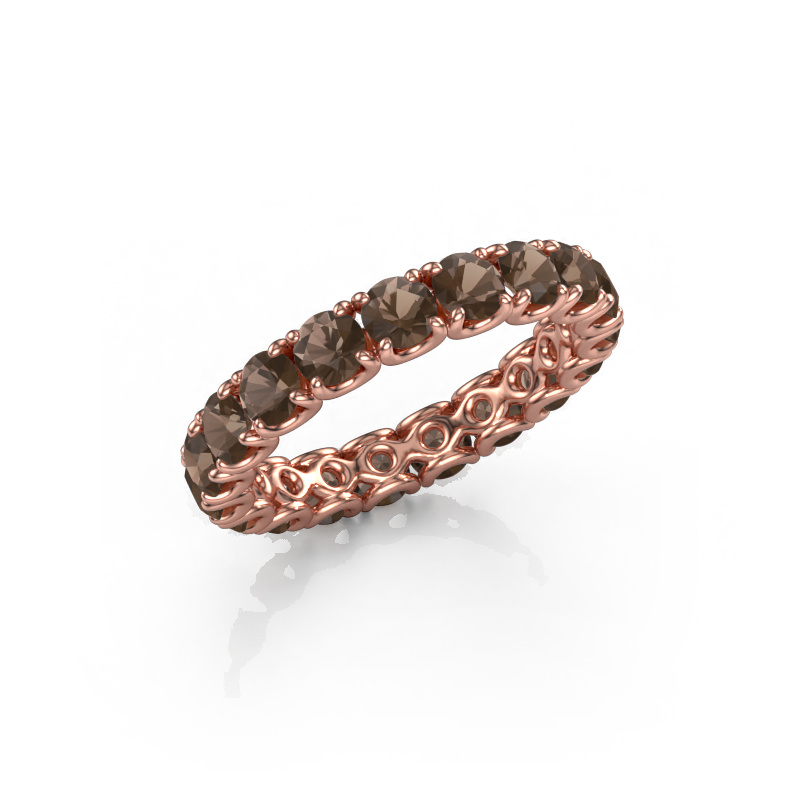 Bild von Vorsteckring Estee 3.4 585 Roségold Rauchquarz 3.4 mm