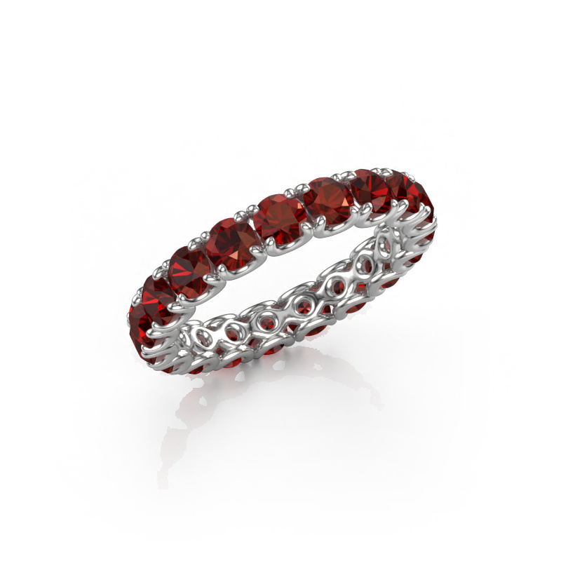 Image of Stackable ring Estee 3.4 585 white gold Garnet 3.4 mm