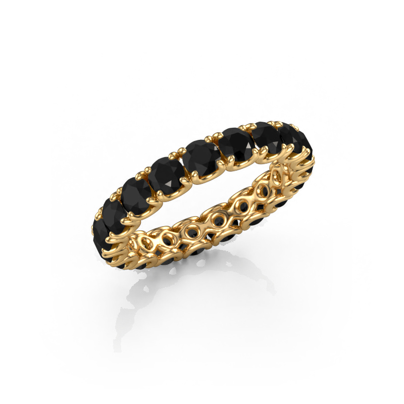 Image of Stackable ring Estee 3.4 585 gold Black diamond 3.240 crt