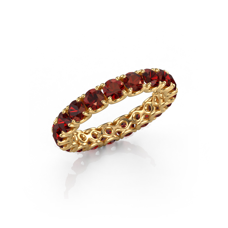 Image of Stackable ring Estee 3.4 585 gold Garnet 3.4 mm