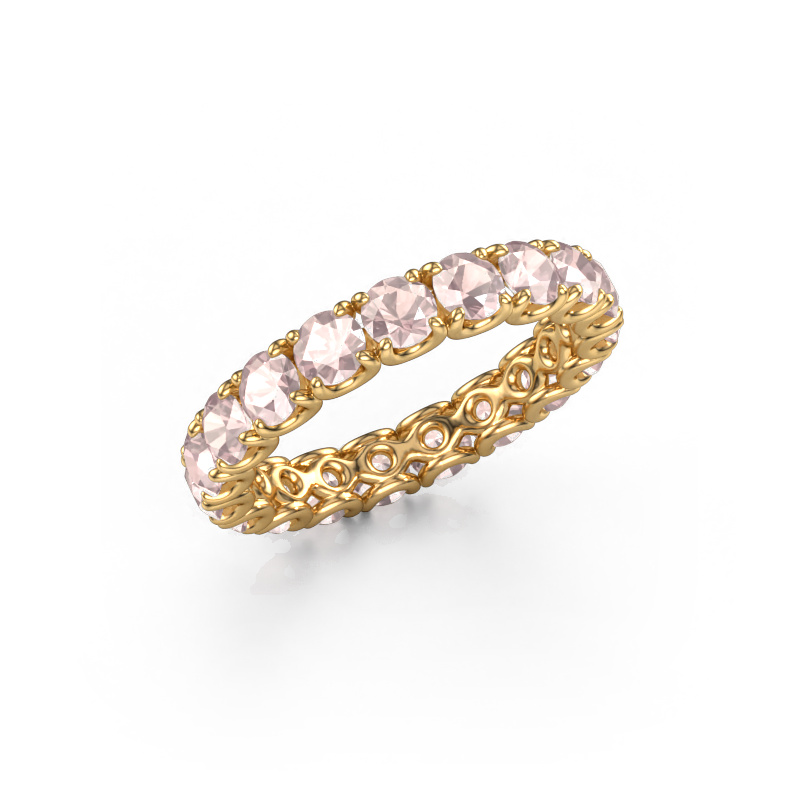 Image of Stackable ring Estee 3.4 585 gold Morganite champagne 3.4 mm