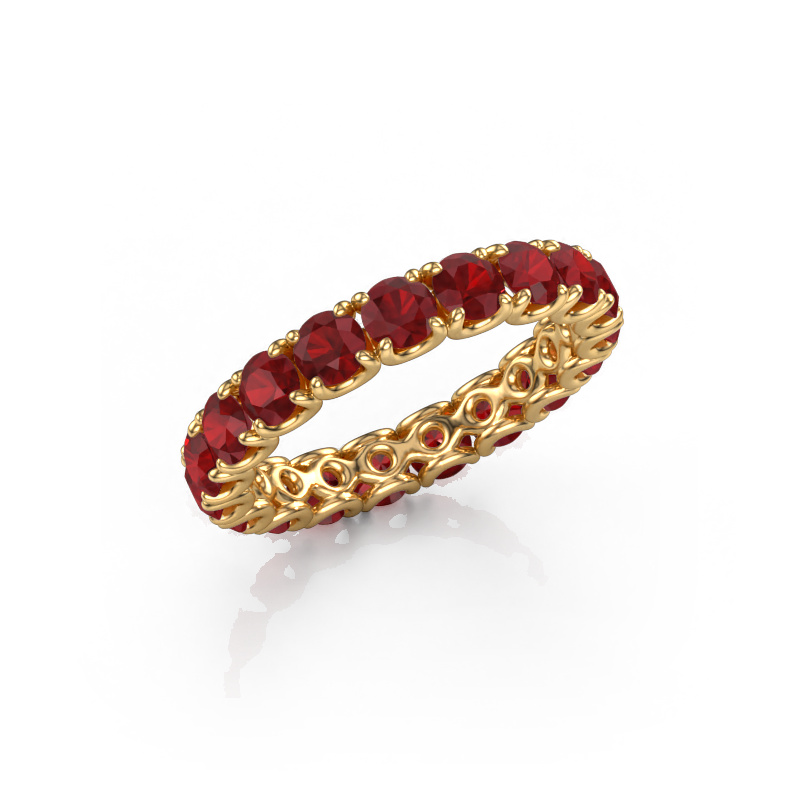 Image of Stackable ring Estee 3.4 585 gold Ruby 3.4 mm