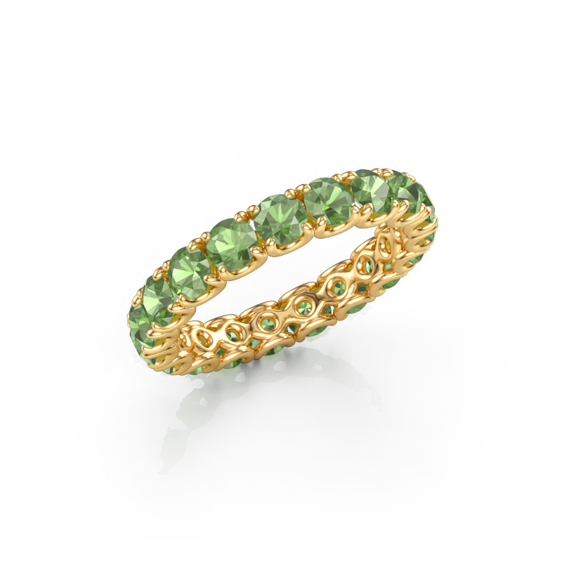 Bild von Vorsteckring Estee 3.4 585 Gold Turmalin grün 3.4 mm