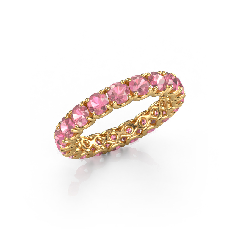 Image of Stackable ring Estee 3.4 585 gold Tourmaline pink 3.4 mm