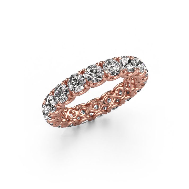 Image of Stackable ring Estee 3.7 585 rose gold Lab-grown diamond 3.40 crt