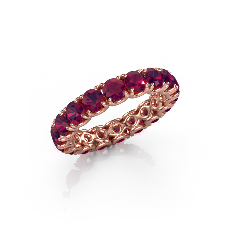 Image of Stackable ring Estee 3.7 585 rose gold Rhodolite 3.7 mm