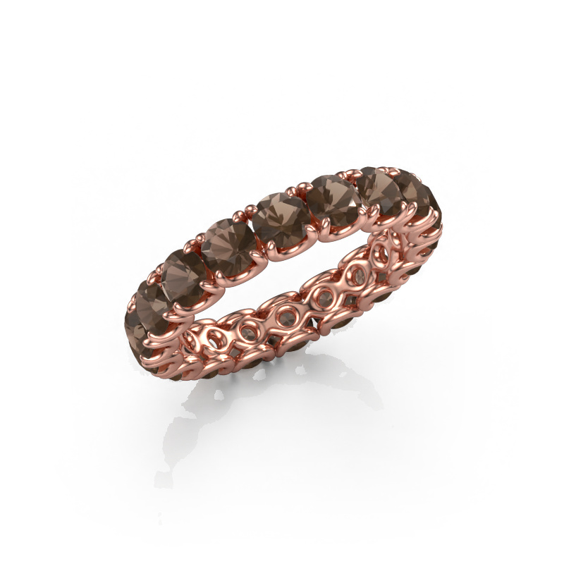 Bild von Vorsteckring Estee 3.7 585 Roségold Rauchquarz 3.7 mm